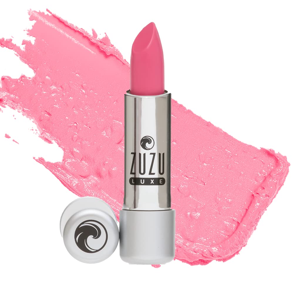 Zuzu Luxe Lip Color Lipstick (Icon - Pinkish Purple/Cool Pearl), Natural Lipstick, Paraben Free, Vegan, Gluten-free, Cruelty-free, Non GMO, 0.13 oz