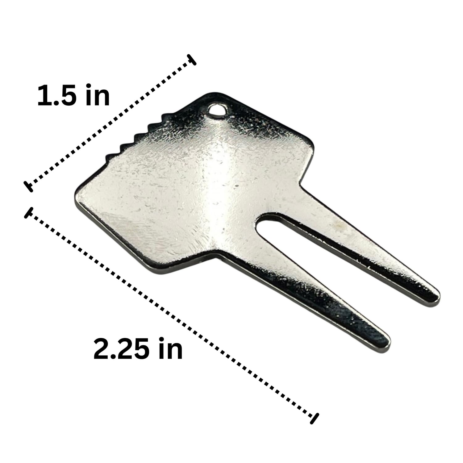MooreGolfing Golf Accessories Divot Ball Mark Repair Tool Club Grip Cigar Rest 3 Pack Steel Silver