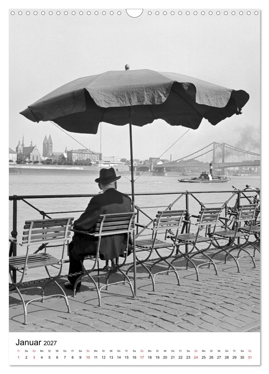 CALVENDO - Zeitreise Köln 1930er Jahre. Fotograf: Karl Heinrich Lämmel (Wandkalender 2027 DIN A3 hoch), Monatskalender: 12 Historische Köln Aufnahmen vom Fotografen Karl Heinrich Lämmel aus den 1930er