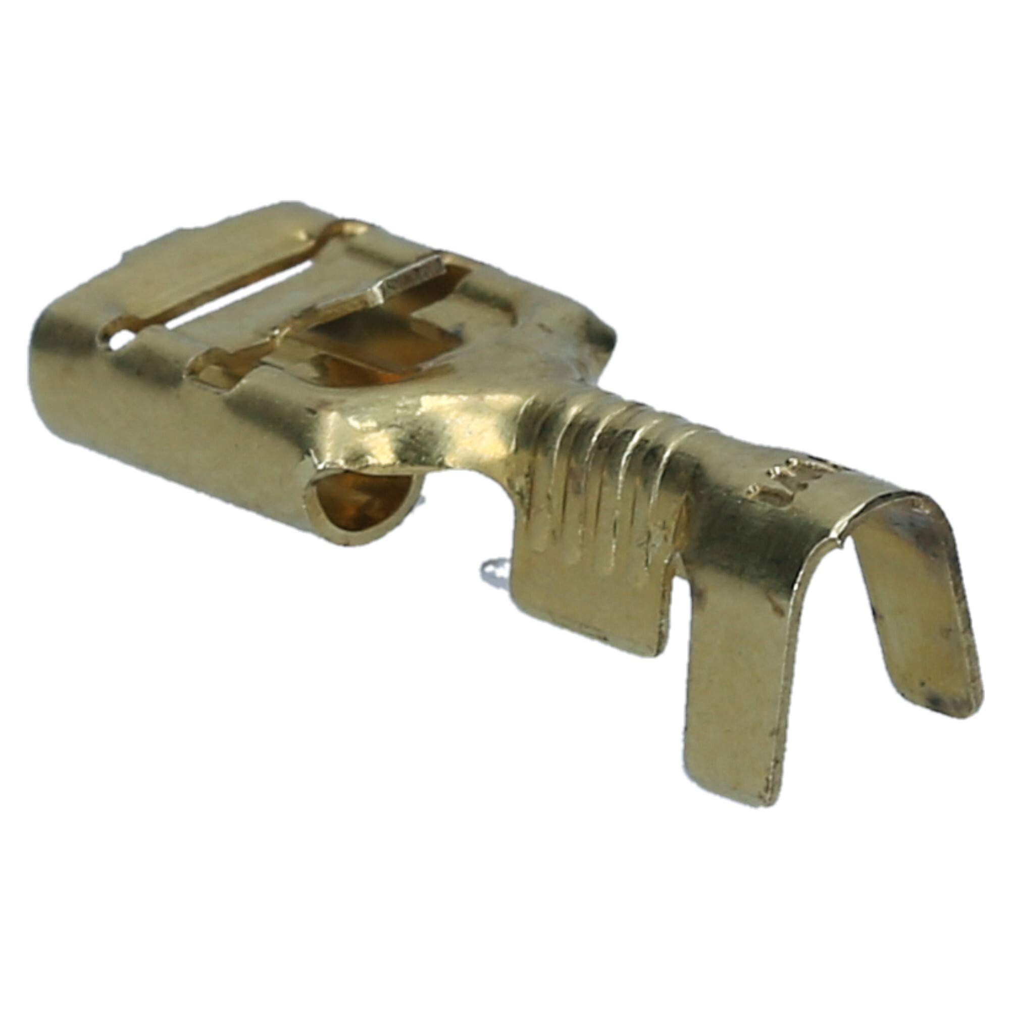 100 Stück Cembre Flachsteckhülse unisoliert mit Rastnase 6,3 0,8/1-2,5mm² I Industriequalität vom deutschen Händler | Industriequalität BN-FAR608 - Spade Terminal Kabelschuh für Elektroinstallation, Kabelreparatur und Werkstatt-Projekte