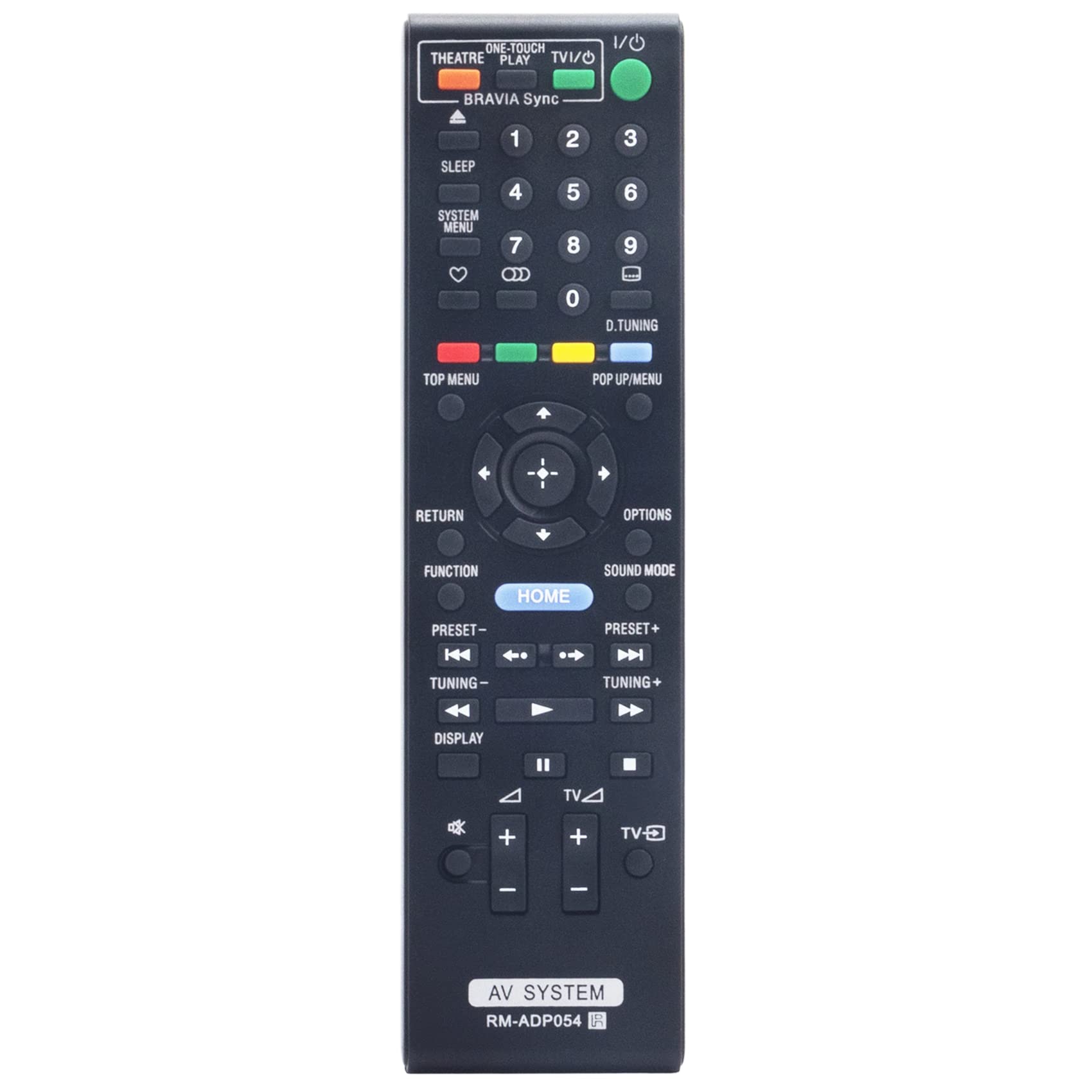ALLIMITYRM-ADP054 RMADP054 Replacement Remote Compatible with Sony Blu-ray Disc Player DVD Home Theater System BDV-E370 BDV-E870 BDV-E570 BDV-E470 BDV-E370 BDV-T57 BDV-T37 SS-TSB101 SS-TSB104
