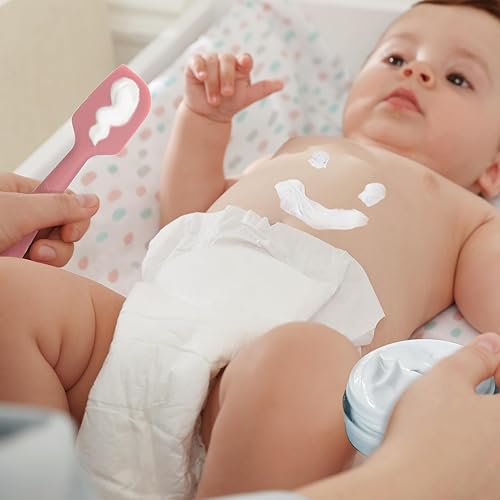 Miniatura 7 de Seeway - Espátula de crema para pañales para bebé, paquete de 3 espátulas para pasta de glúteos, aplicador de crema para pañales, espátula de
