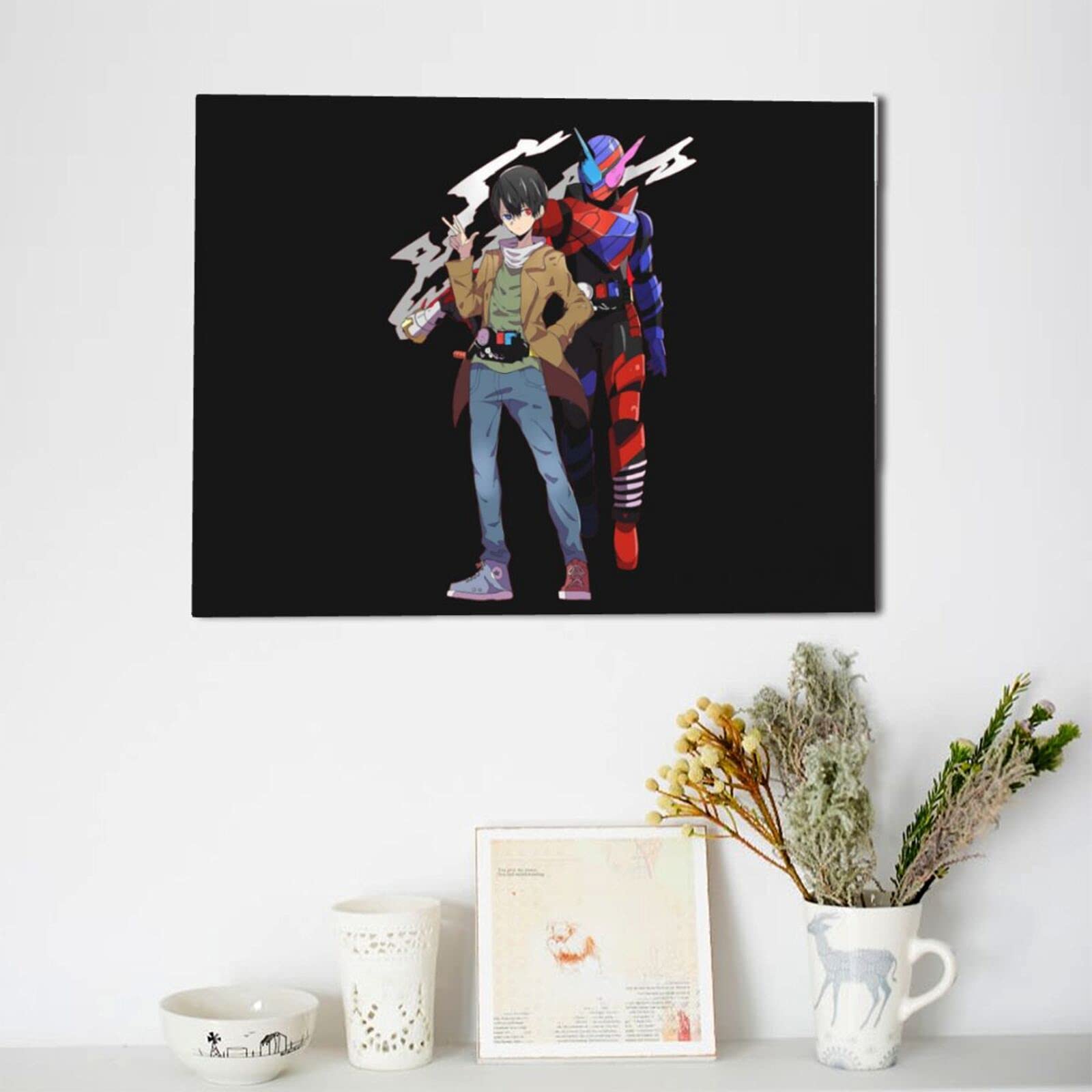 Amazon.co.jp: アートパネル 仮面ライダービルド アートフレーム キャンバス絵画 キャンバスアート アートポスター 部屋飾り インテリア  ウォールアート 飾り絵 壁掛け 壁ポスター （30×40cm） プレゼント 木枠付き アートボード モダン : ホーム＆キッチン