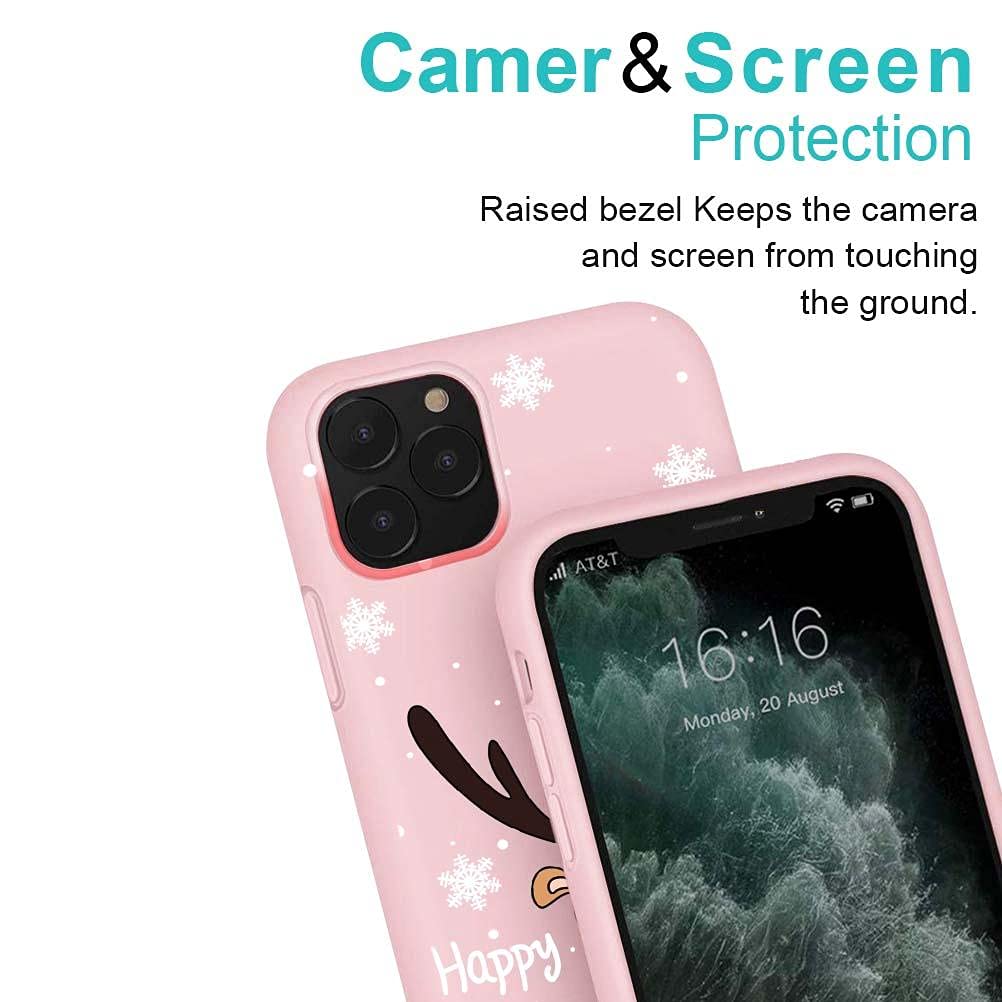 Yoedge 2 Pezzi Custodia per Huawei Mate 20 Pro 6,39, Natale Cover Morbida Silicone con Alce Babbo Natale Disegno, Antiurto Protettiva Ultra Sottile Case, Regalo di Natale