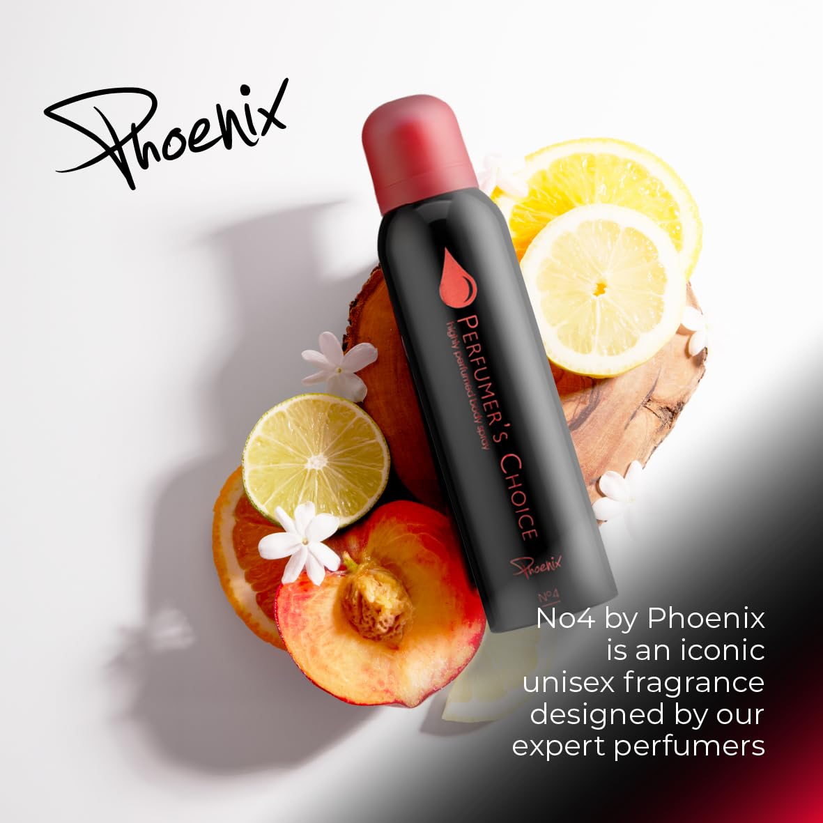 PERFUMER'S CHOICE No4 Phoenix 150 ml – perfumy w sprayu do ciała dla mężczyzn i kobiet. Luksusowy zapach unisex – perfumy dla mężczyzn i kobiet, długotrwały zapach i woda po goleniu od Milton-Lloyd