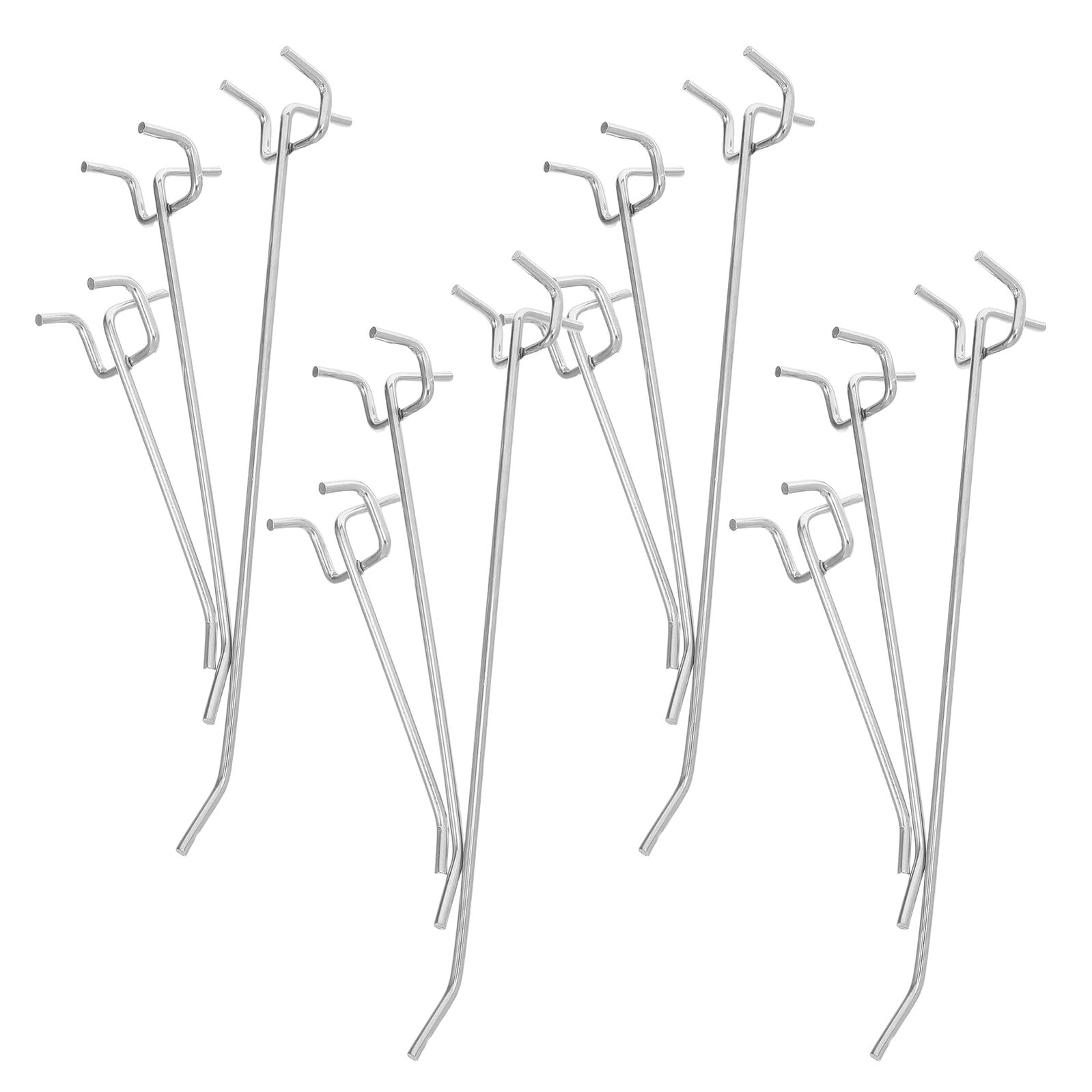 LIFKOME 90 Stück Robuste Lochwandhaken aus Eisen, Silber, 3, 2 Mm
