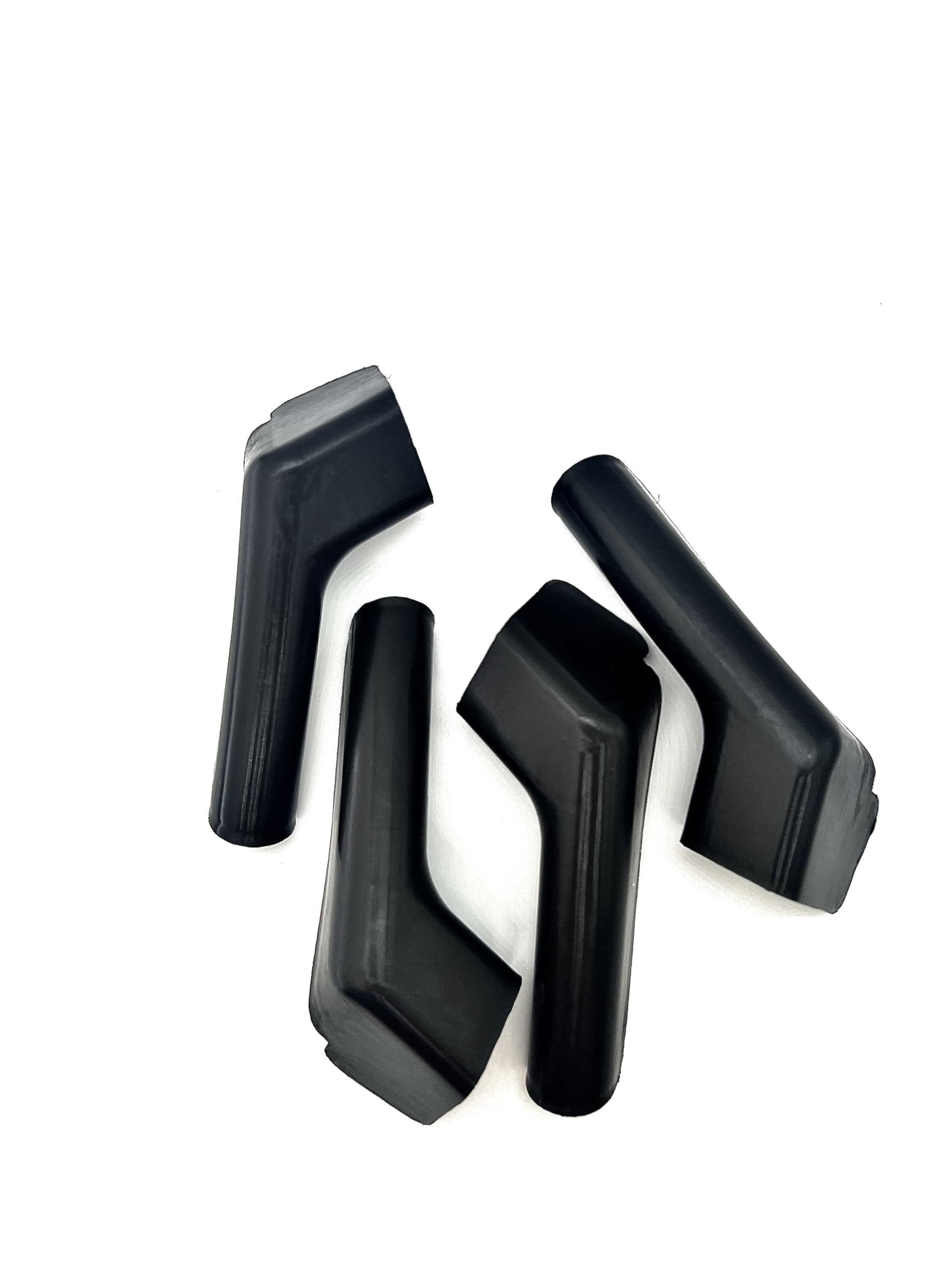 Includes 2 Right and 2 Left Sides! Stay Dry in Style with White RV Rain Gutter Spouts - Protect Your RV's Roof from Rain and Direct Water Away (Black)