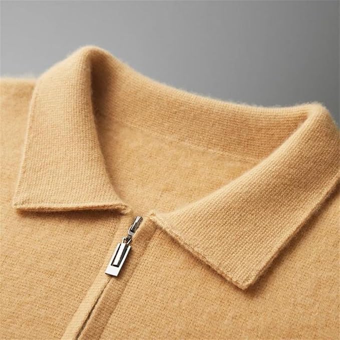 Heren 100 procent kasjmier vest casual winter dikke gebreide trui met zak, Donker Grijs9, S