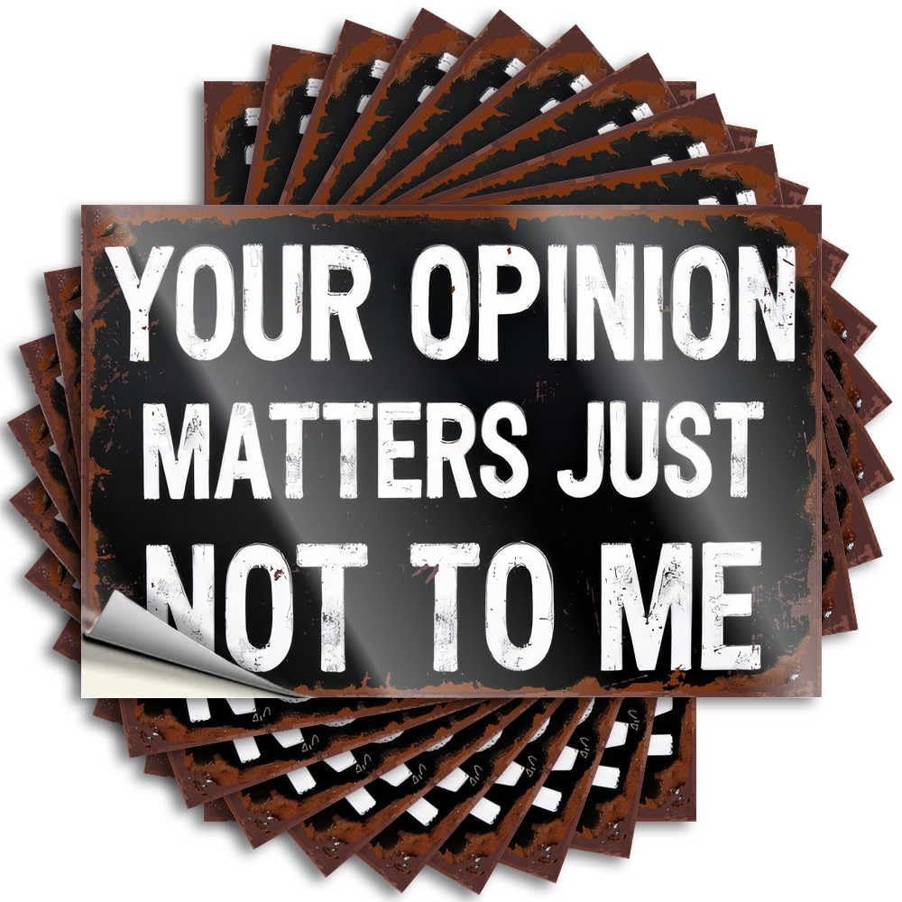 Book Sticker, Men Stuff Tumbler Ignoring Your Opinion | Funny Quote Teens Decals(6X9CM)