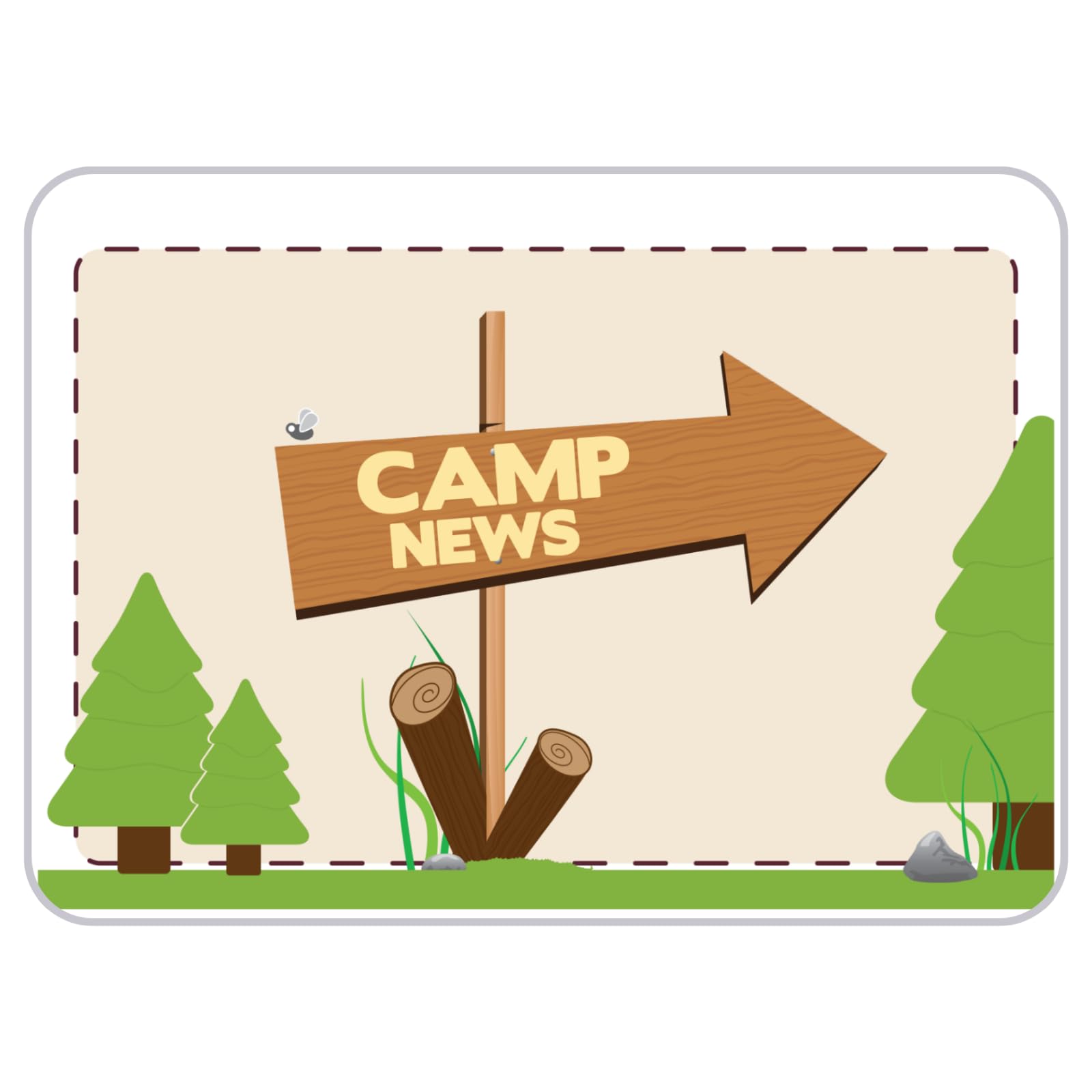 This Way To Camp Postcards for Kids | Cute Camp Stationary for Girls & Boys| Letters from Camp | Camp Letters for Kids | Camp Notes for Kids 6x4 Inch