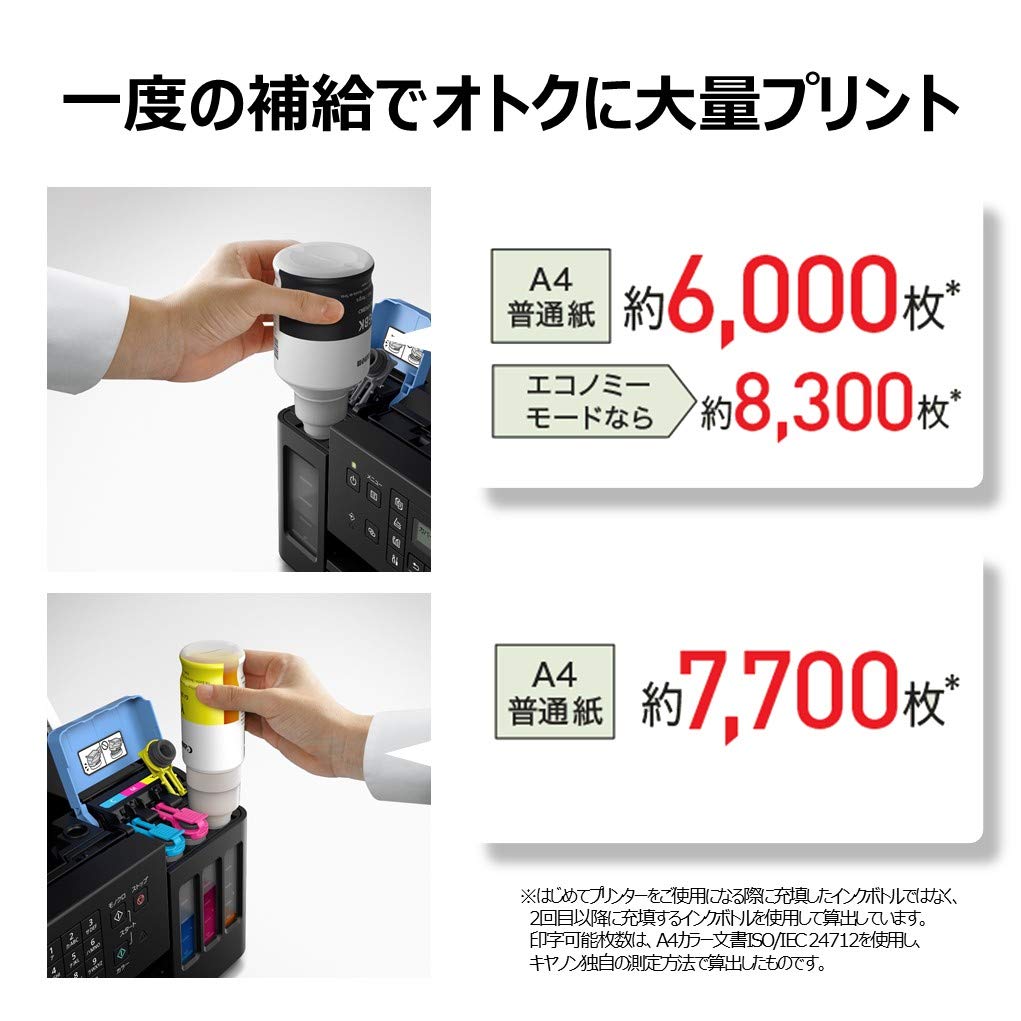 Amazon.co.jp: Canon プリンター A4インクジェット複合機 特大容量
