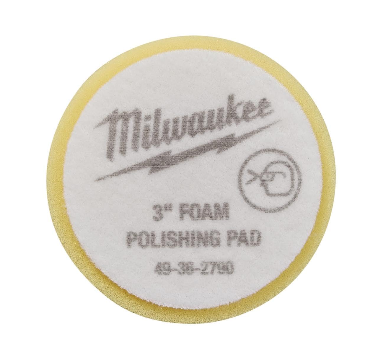 Mousse de polissage jaune 7,6 cm Milwaukee pour rénover une voiture ancienne