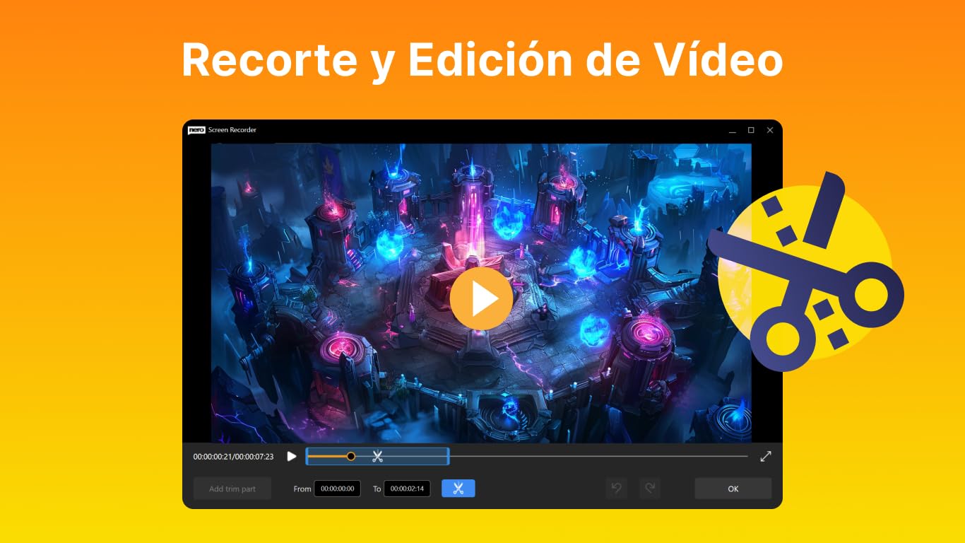 Nero Screen Recorder PRO 365 | Grabación de pantalla en PC | 4K | Grabar vídeo, audio, webcam | Crear tutoriales, Gameplays | Licencia anual | 1 PC | Windows 11 / 10