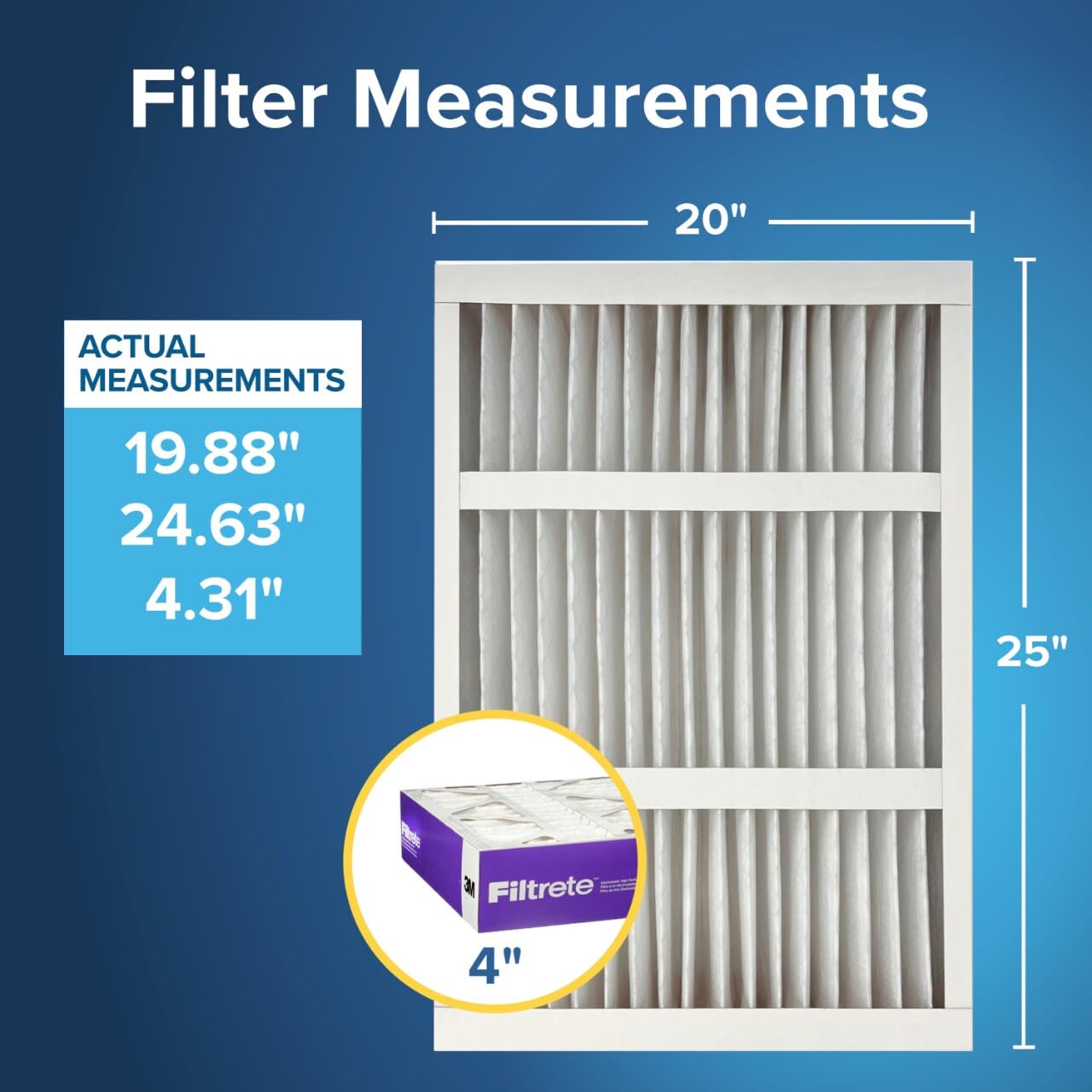 Filtrete Air Filter - MERV 12, MPR 1550 -2