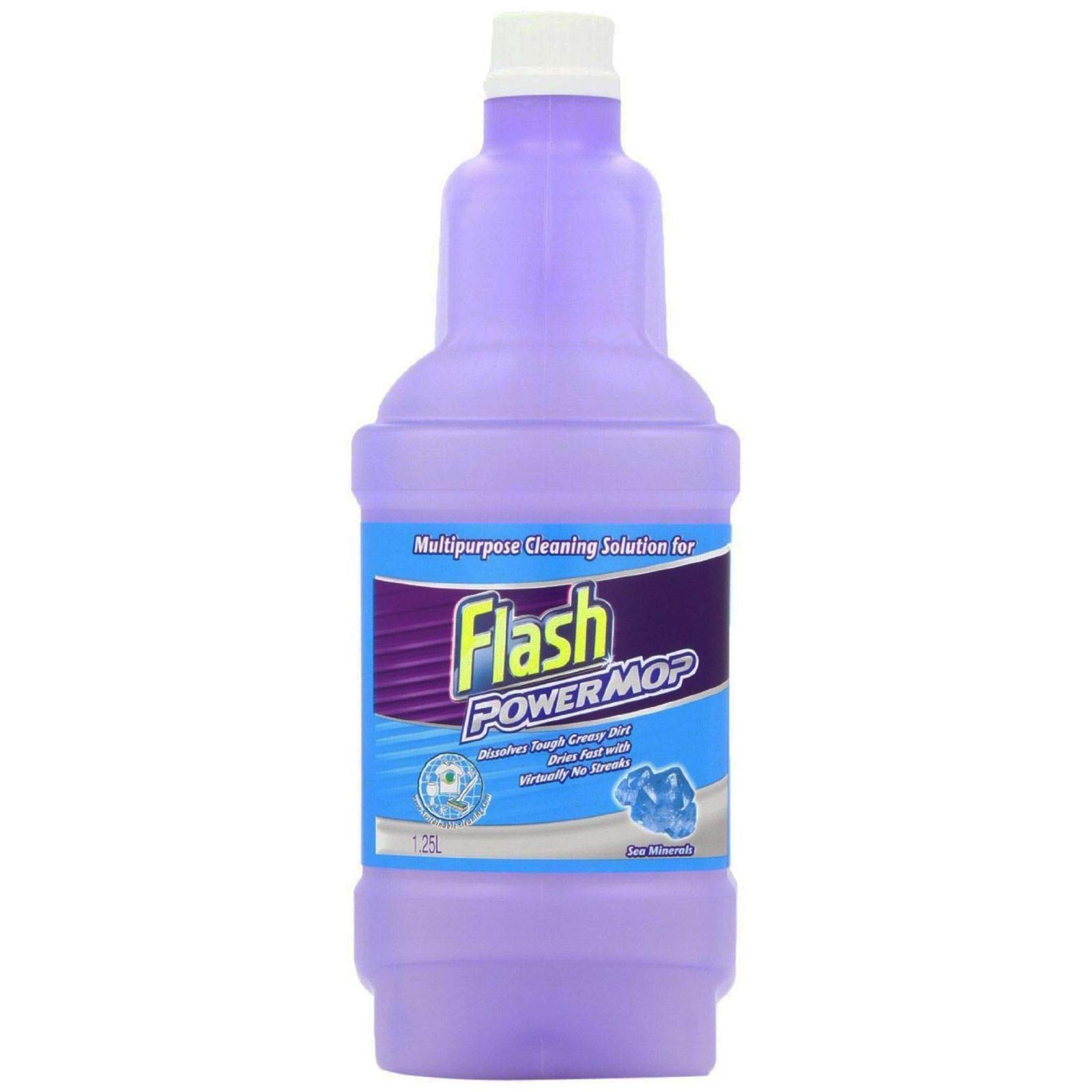 Durable Flash Power Mop Sea Minerals 1.25L Refill Replacement Cleaning Solution Liquid (1)