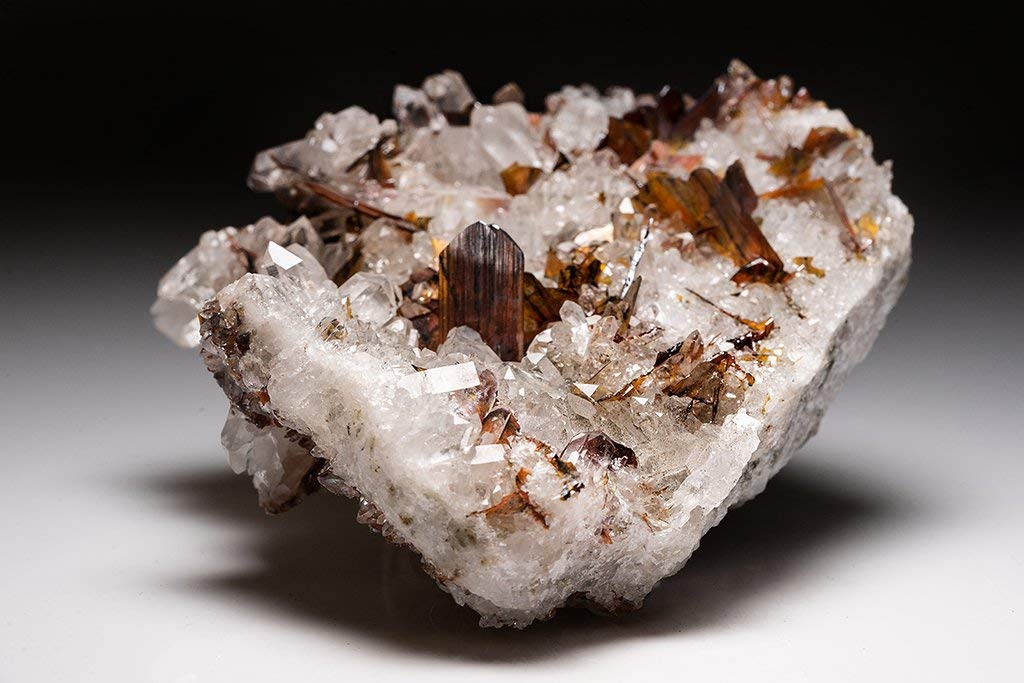 Astro Gallery of Gems Brookite on Quartz from Kharan District, Baluchistan, Pakistan