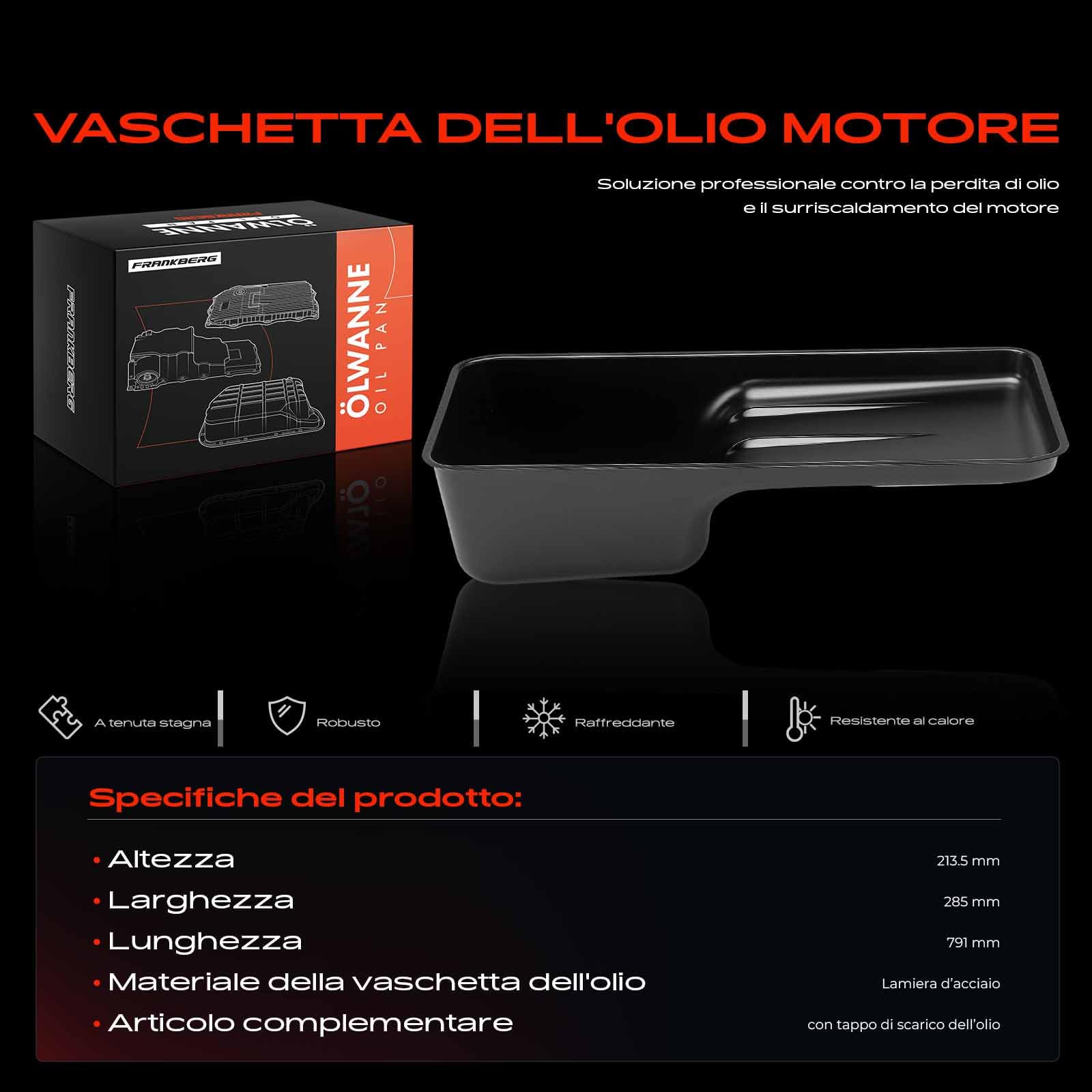 Frankberg Coppa dell'olio coppa dell'olio motore diesel 504349110 | Compatibile con: EuroCargo Eurofire Euromidi Tector
