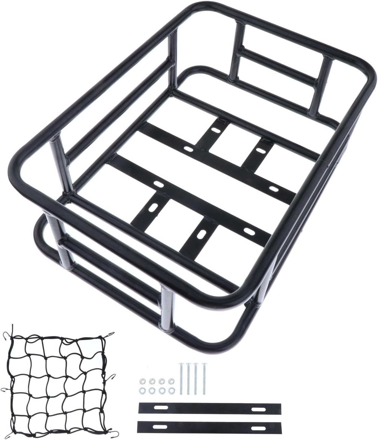 DYNWAVE Bike Rear Basket Panniers, Metal Tailstock Holder Luggage