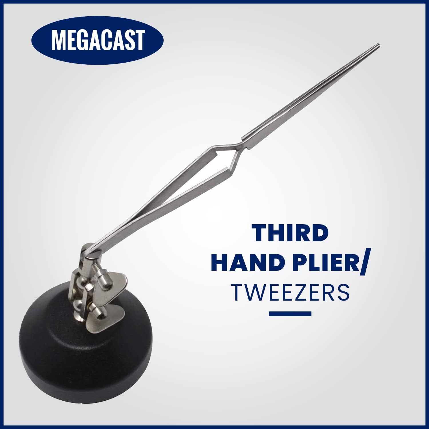 Third Hand with Tweezers, Black, Modern Style