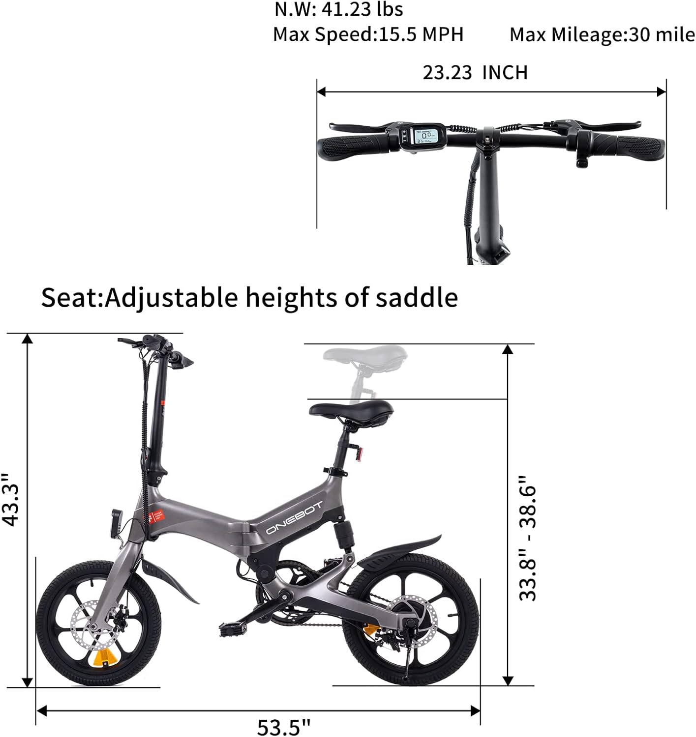 Buy ONEBOT Electric Bike S7 Aviation UltraLight Magnesium Folding