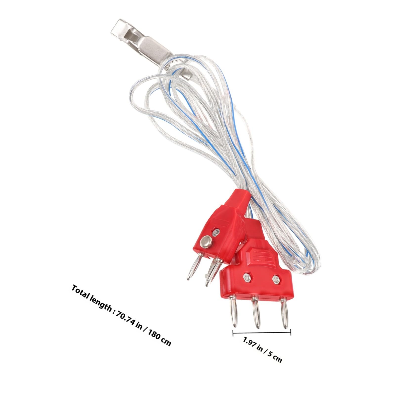 VICASKY Pince de Câble en Acier Inoxydable pour Corde de Corps D'escrime, Connexion Fiable et Précision, Accessoire Indispensable pour Équipement D'escrime Rouge