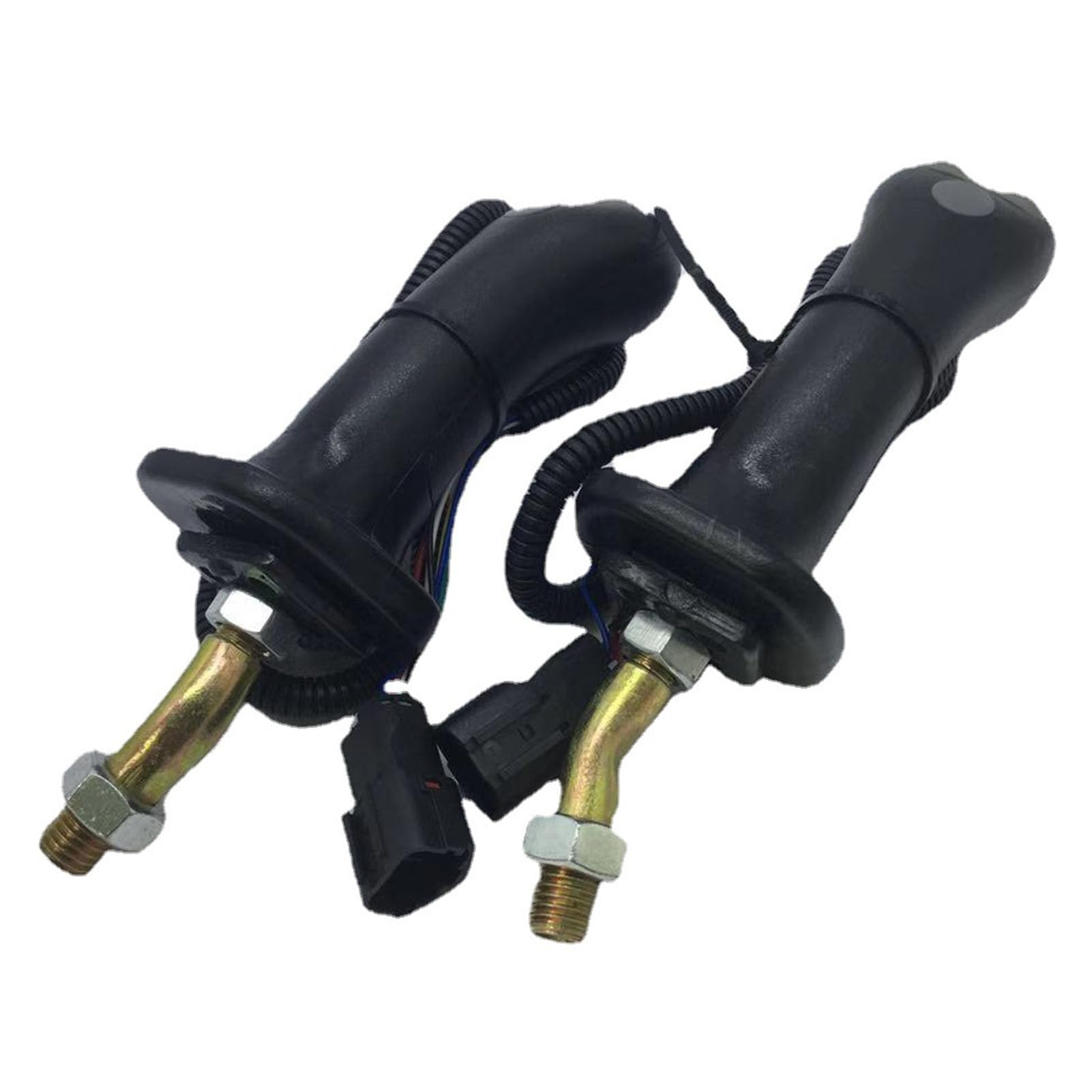 Buachois 2 Uds Manijas de Joystick de Excavadora Palanca de Empuñadura Ergonómica de Metal Mango Kit de Perilla de Control con Precisa Botones Tacto Cómodo Fácil Instalación para DX225/DH225-9 DH300-9