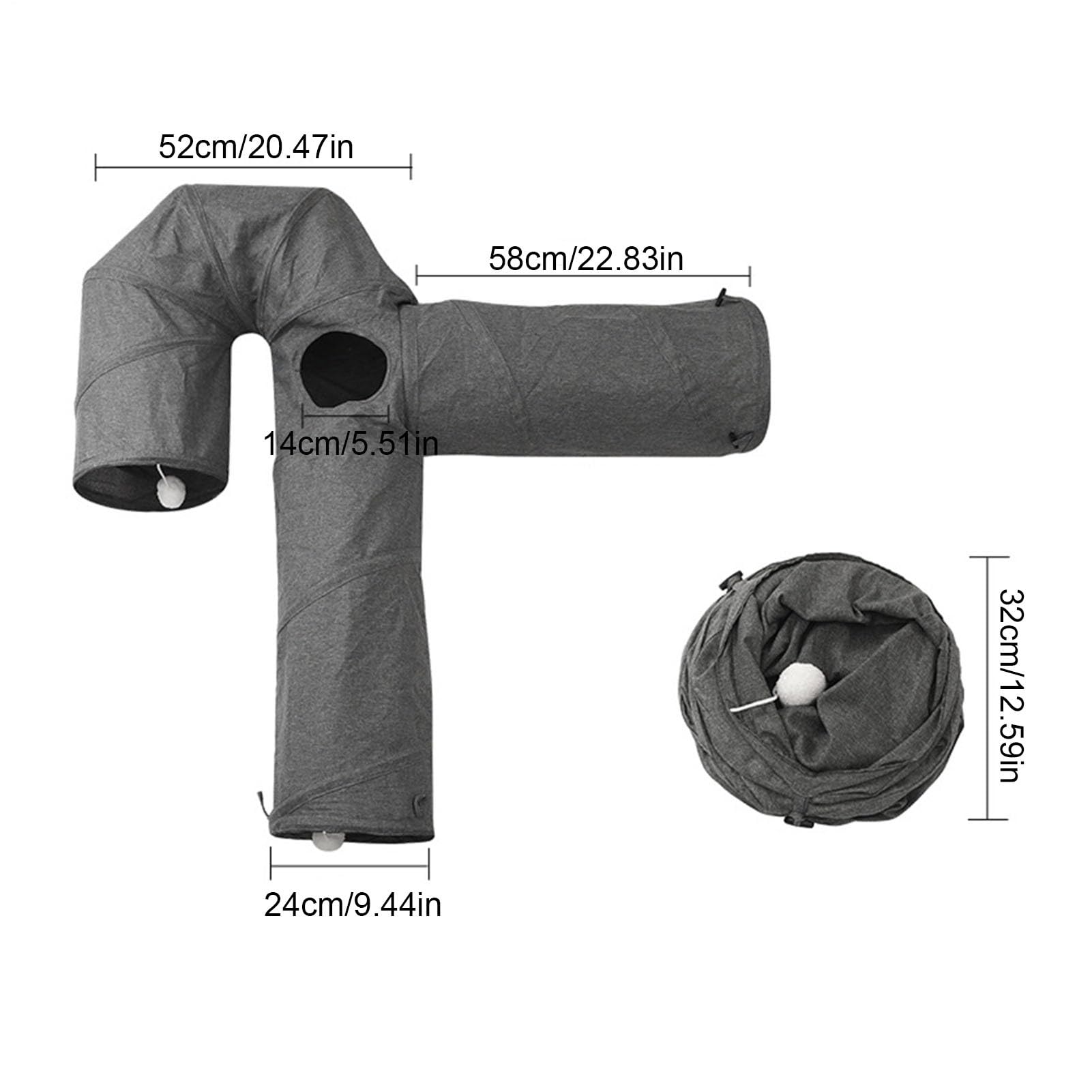 Tunnel Animal Pliable - Tunnel de Lapin, Boule Suspendue, Grand Jouet pour