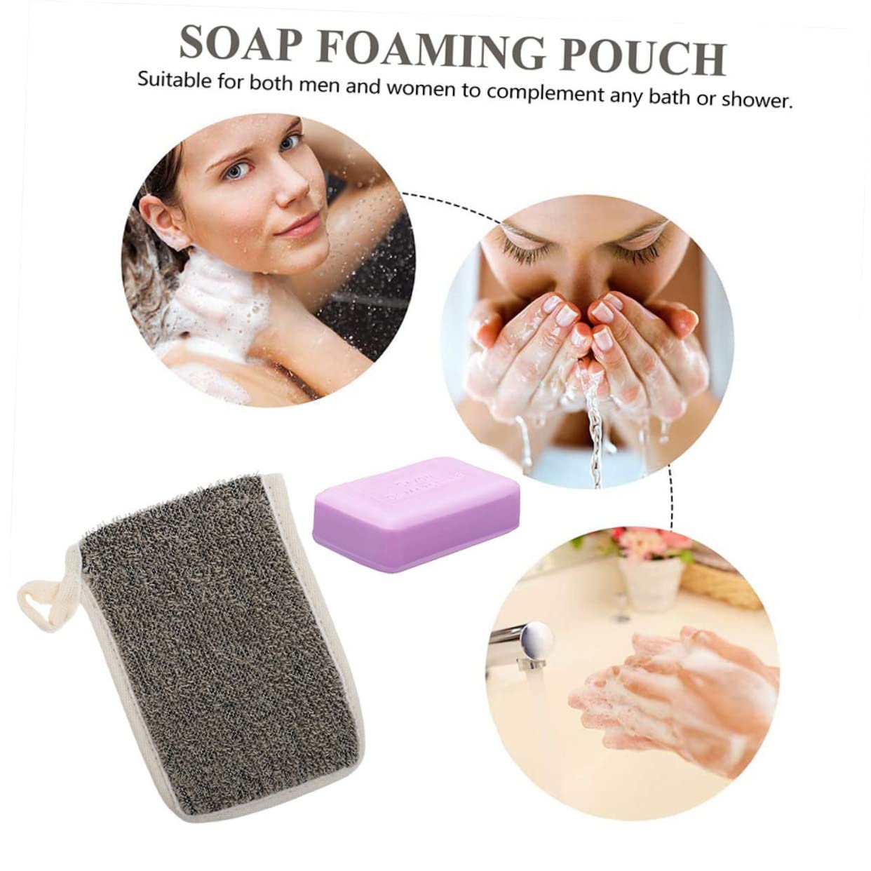 MAGICLULU 15 Pz custodia per sapone fatta a mano sacchetti di sapone per la casa esponja para bañarse spugne portasapone in rete sacchetto di ricezione del sapone pulito bagnoschiuma griglia