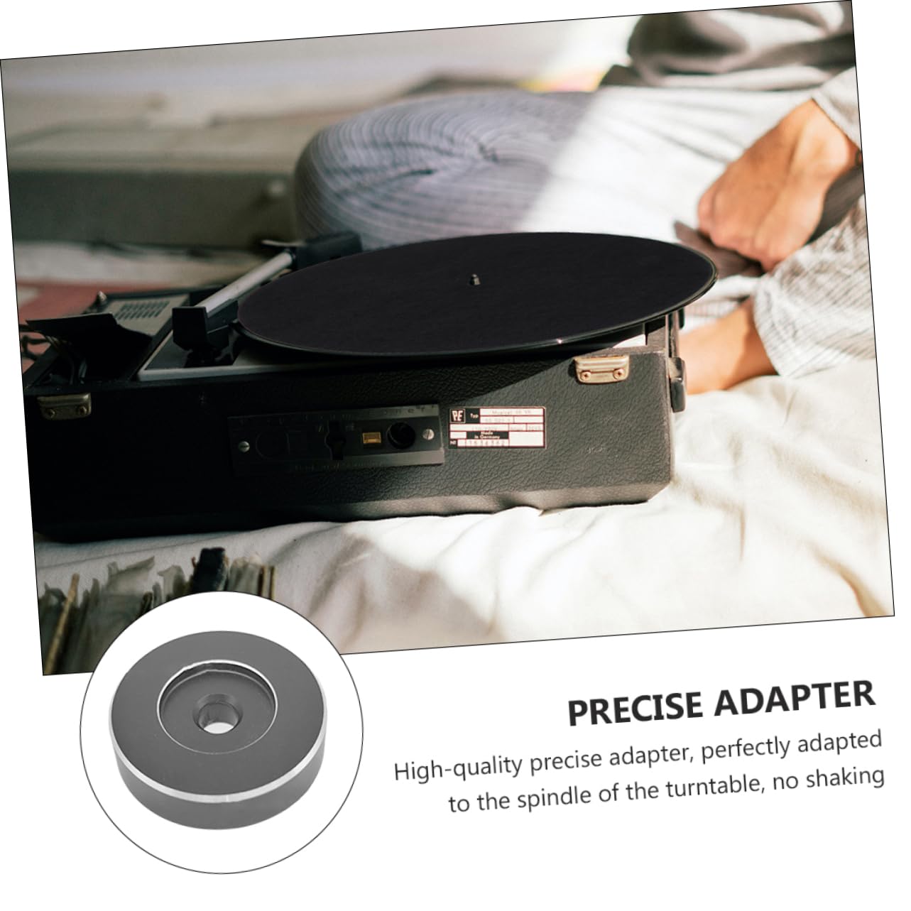 HEMOTON Adattatore Per Giradischi Da 45 Giri in Vinile Da 3 Pezzi Per Giradischi Da 7 Pollici Adattatore Per Giradischi Da 45 Giri Ad Alte Prestazioni Installazione Semplice Sostituzione