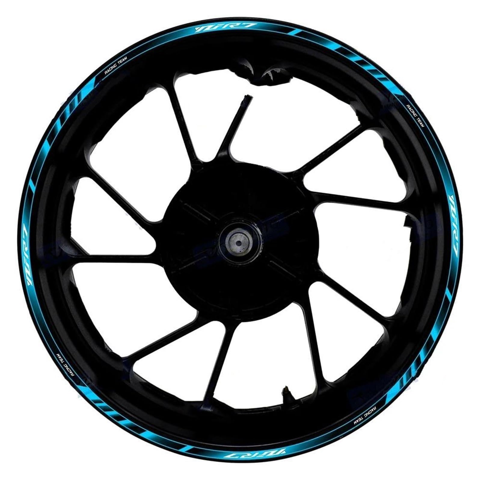 Motorcycle Accessories Reflective Rim Stripe Stickers Edge 1 Set for Yamaha YZF R7 YZF-R7(Style 19)