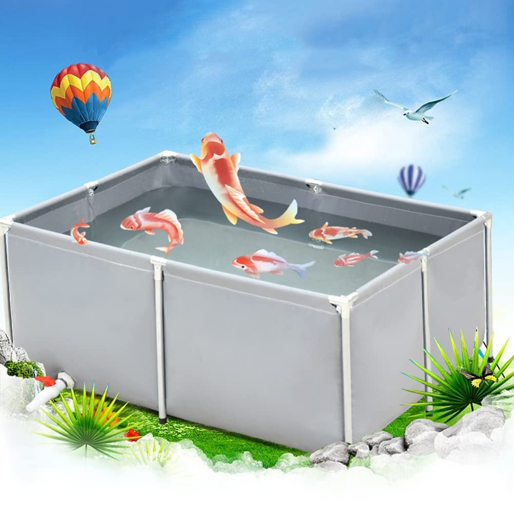 Buy Upgrade Large Water Tank, Canvas Fish Pond With Drain Valve Three