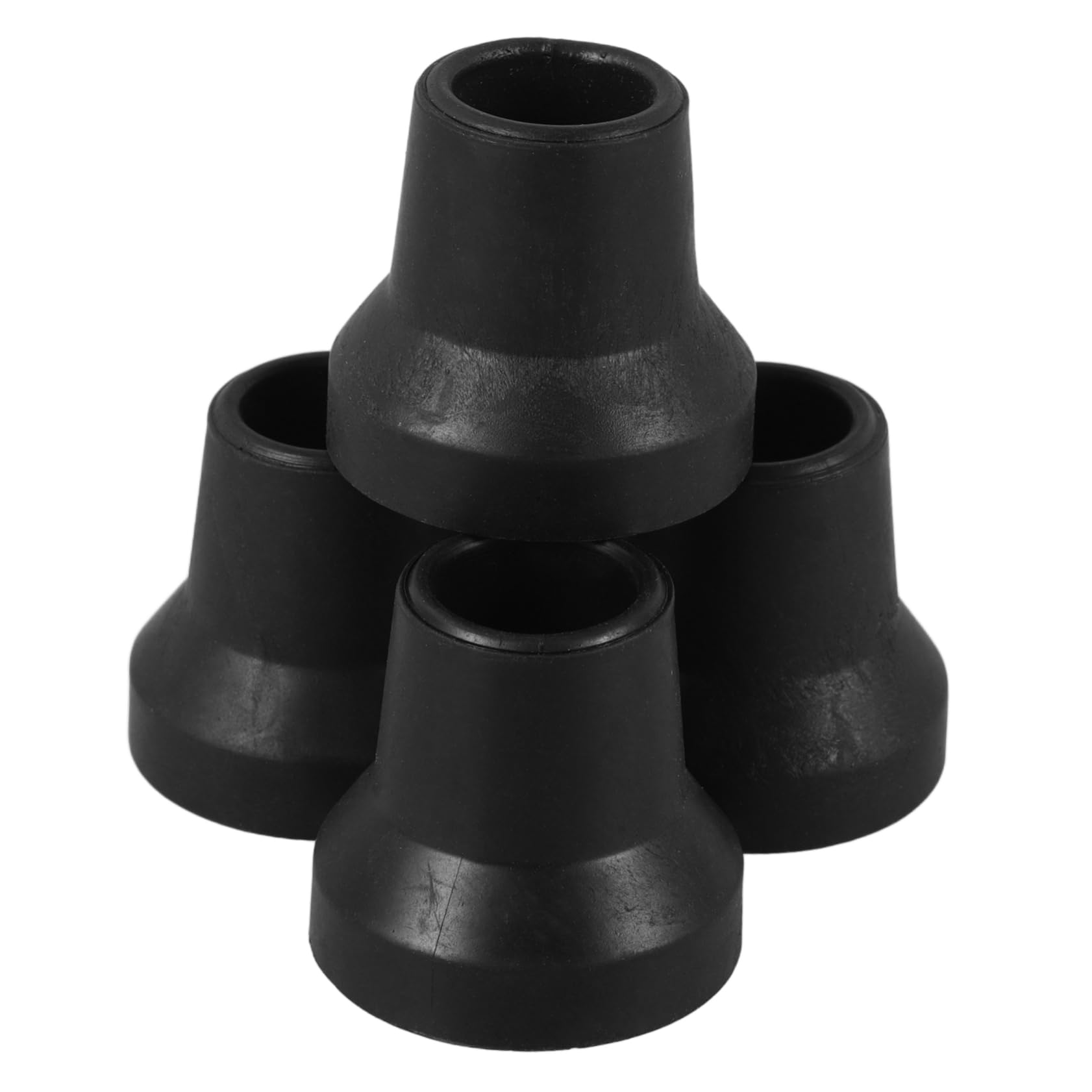 TOVINANNA 4 Pack of Replacement Cane Tips Non-Slip Rubber Foot Caps for Quad Canes