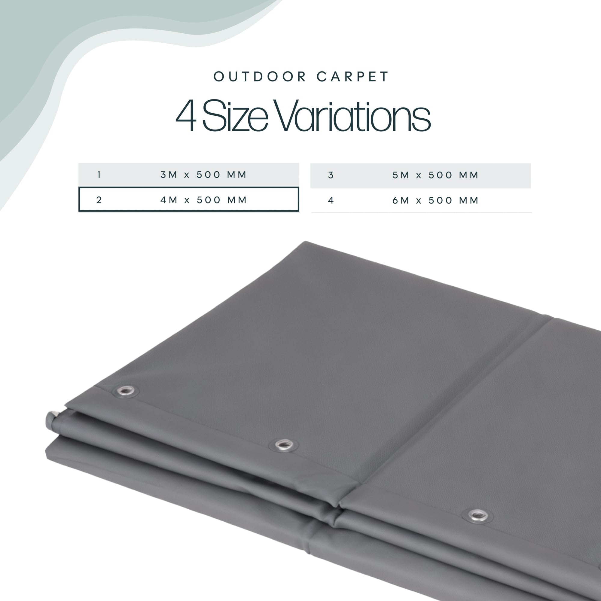 Luxury Caravan Draught Skirt 4m x 500mm β UV-Resistant PVC Weatherproof Awning Skirt with Reinforced Edging, Motorhome & Touring Caravan Wind and Draught Protection - 2