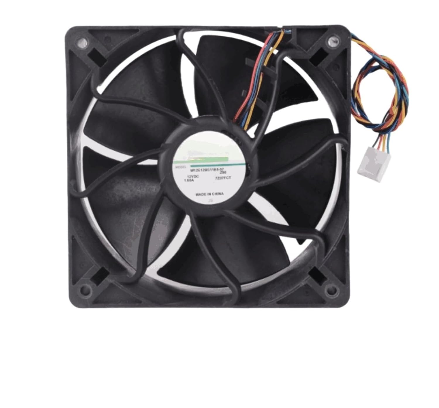 W12E12BS11B5-07 12038 120X120X38MM DC12 1.65A S7 S9 Fan 4wire PMW 6000RPM 267CFM