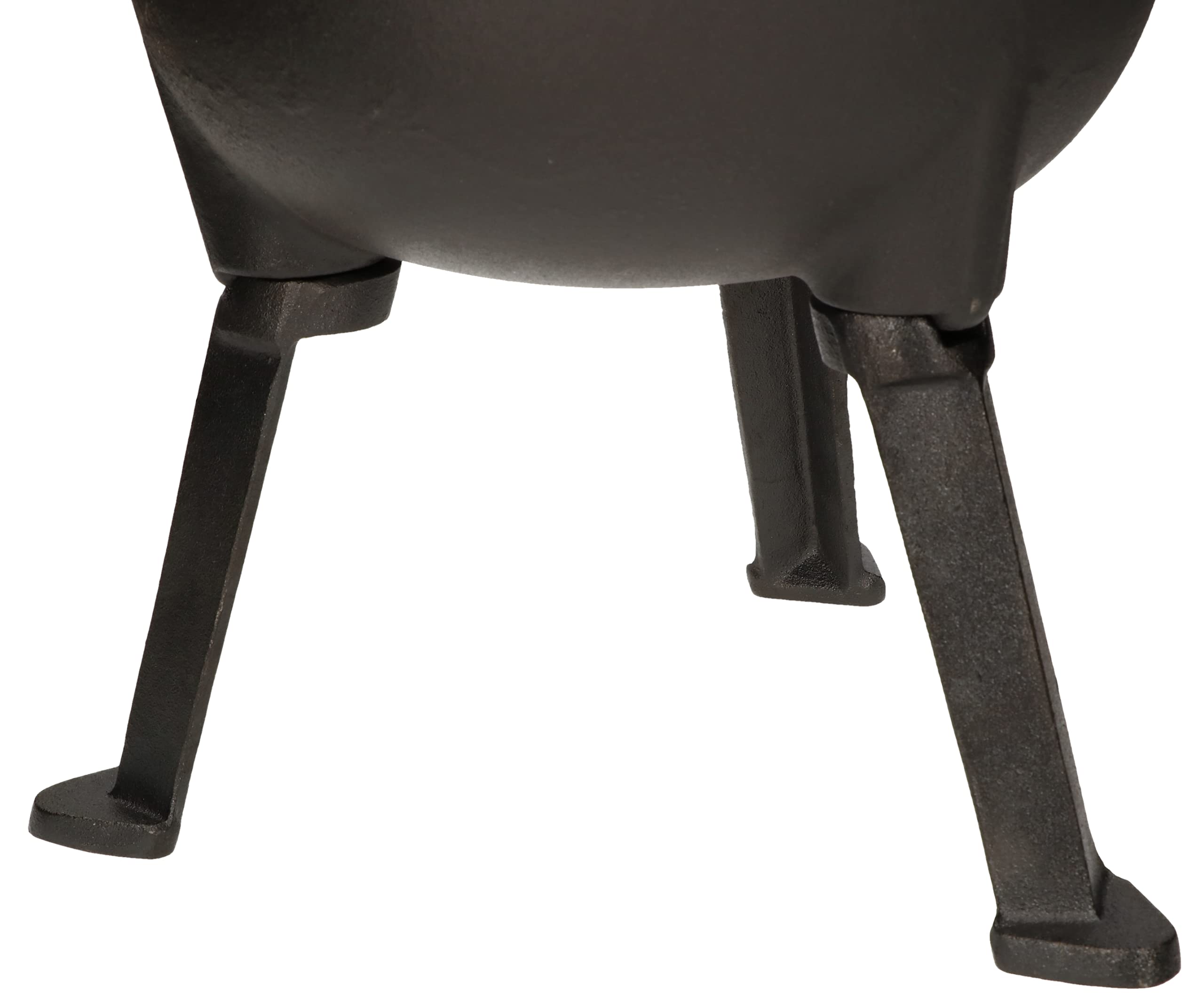 KOTARBAU® Caldero de hierro fundido esmaltado 10l, Caldero con patas, Olla de hierro para fuego, Caldero con tapa y asas, Caldero con soporte para colgar, Horno holandés, Olla de camping, Olla horno