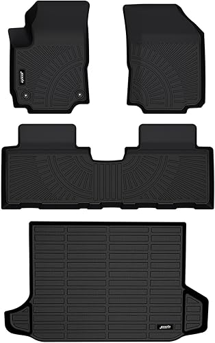 Alfombrillas de coche y forro de carga para Chevy EquinoxGMC Terrain 2018-2024 para todo tipo de clima, juego completo para Equinox 2018-2024,