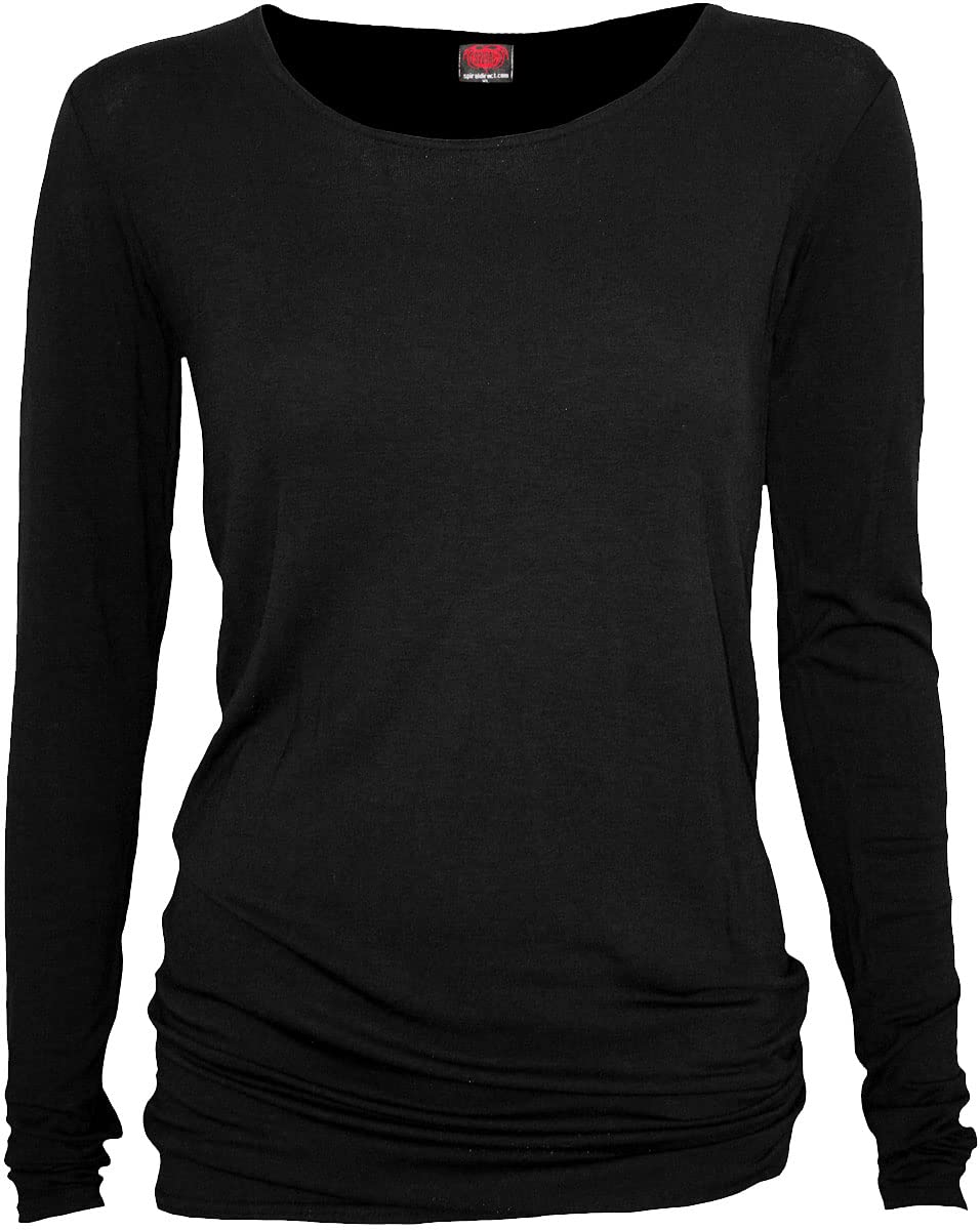 Spiral Direct Black Gothic Elegance - Baggy Top - M - Spi - Spi