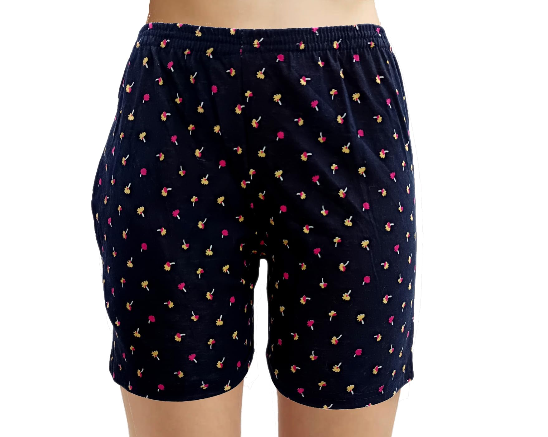 100% Cotton Printed Regular Fit Shorts/Nikar with Side Pockets for Women & Girls