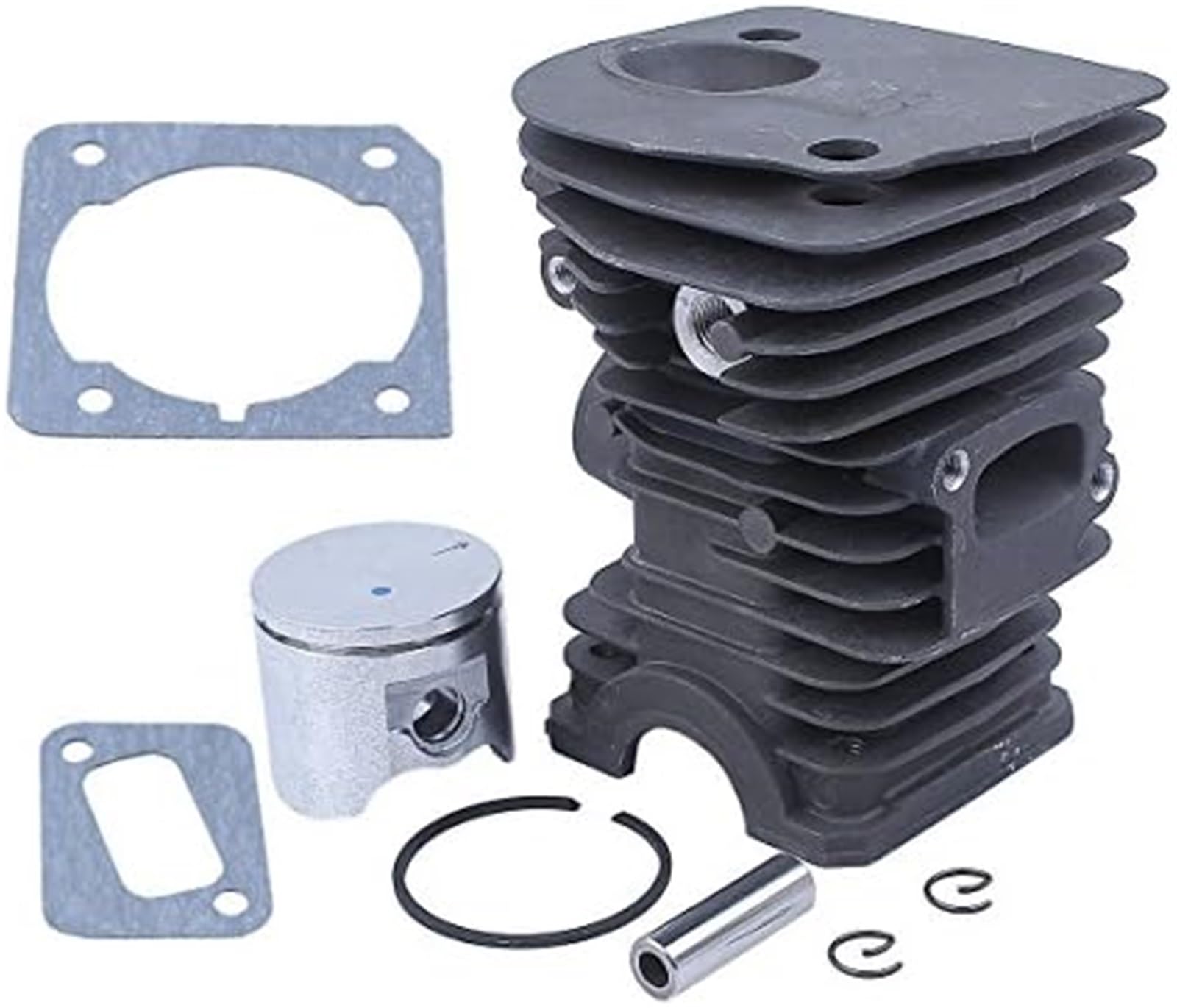 Zestaw tłoka cylindra platerowanego Nikasilem (42 MM) z uszczelką, do piły łańcuchowej Husqvarna, 340 345 E 350EPA, JONSERED, CS 2141 2145 2150 Wymiana pierścienia tłokowego kosiarki