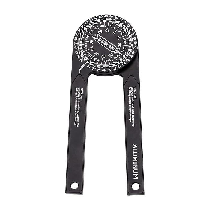 Buy Miter Saw Protractor,Aluminum Angle Finder,7 Inch Mitre Saw