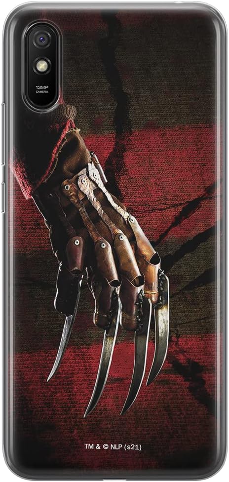 ERT GROUP Mobile Phone Case for Xiaomi REDMI 9A, Original and Officially Licensed Horror Pattern, Nightmare of Elm Street 002, Optimally Fitted to The Shape of The Mobile Phone, TPU Case