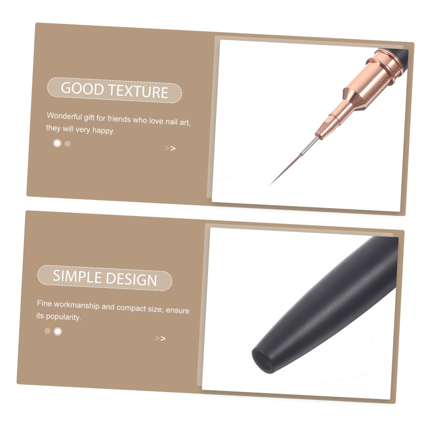 Ipetboom Nail Art Pen Set 5pcs Nail Art Liner Brush Fine Line Brush Dotting Tool