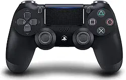 Controle Compativel Com PS4 Sem Fio Preto - Dualshock 4, Compatível com PlayStation 4 Pro + Fone Gamer Premium com Microfone
