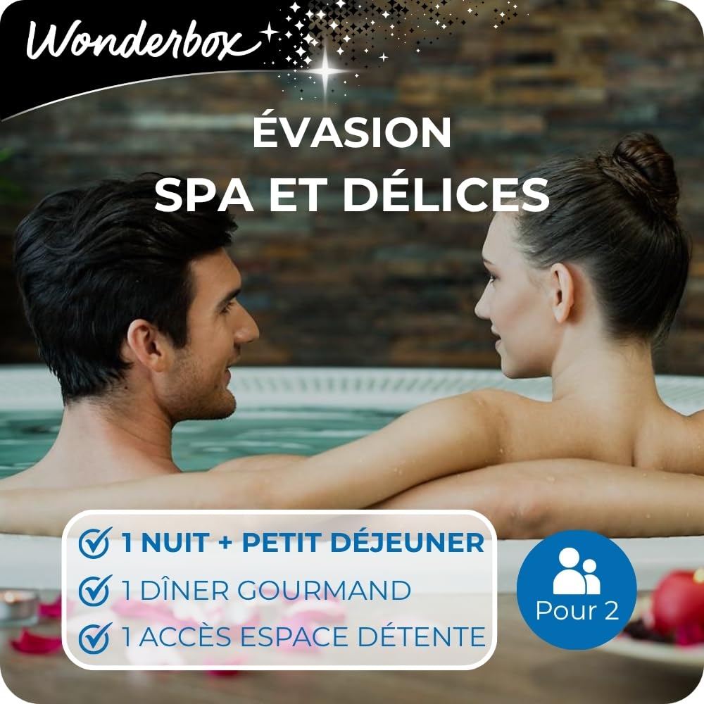 Wonderbox - Évasion Spa Et Délices - Coffret Cadeau - Idée Cadeau Séjours
