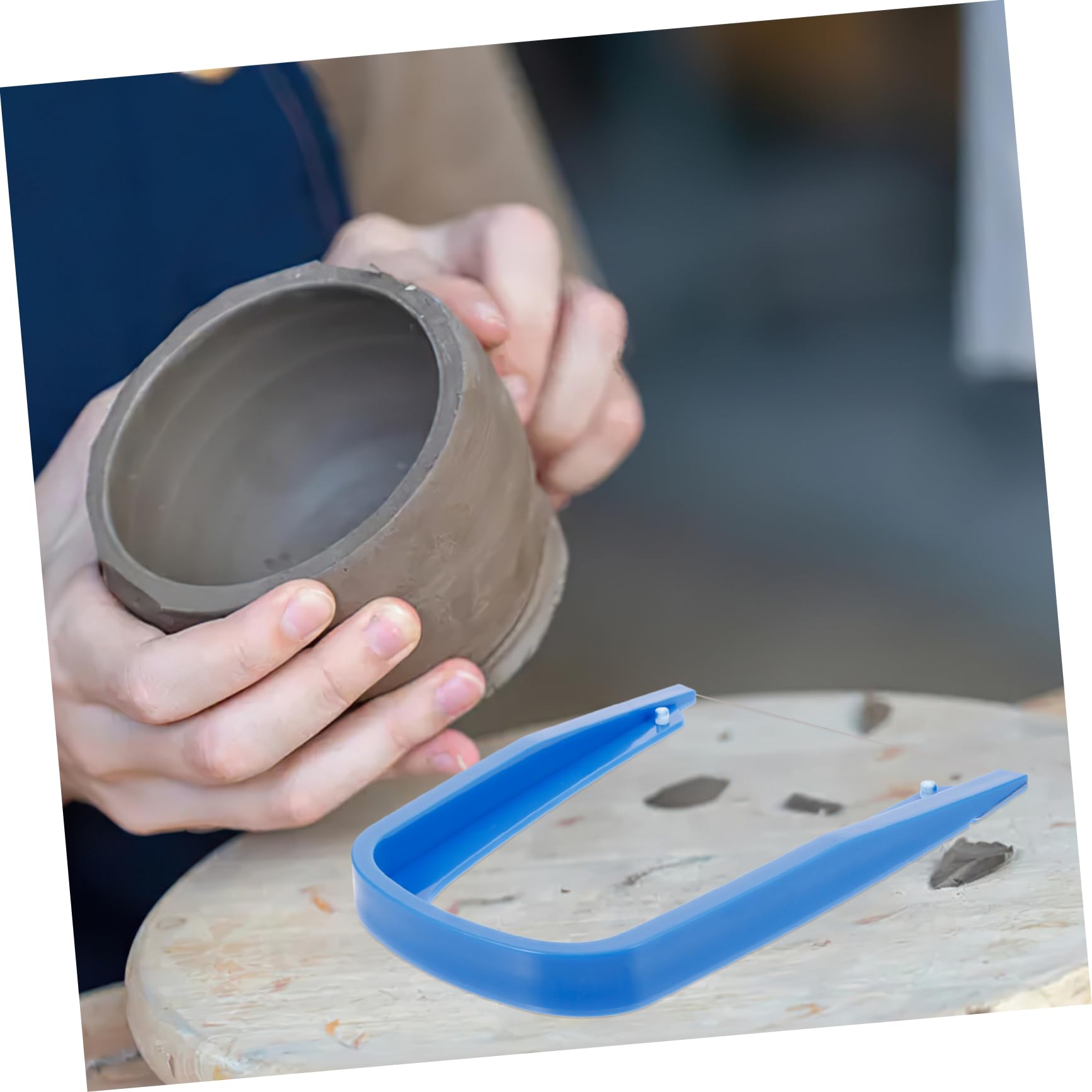 Angoily 3 Pezzi Attrezzo per Argilla Strumento Leggero e Pratico per Ceramica Inossidabile e Facile da Usare per Professionisti e Principianti