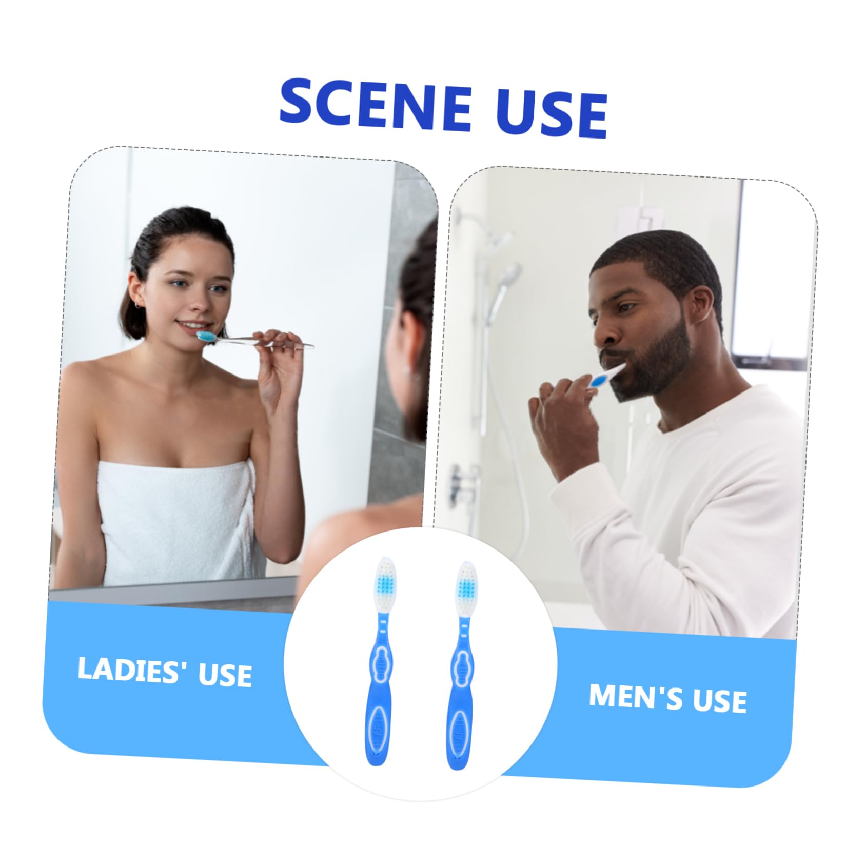 Beatifufu 10pcs Prison Toothbrush Tooth Brush Short Toothbrush Small Toothbrush Toothbrushes Bulk Portable Toothbrushes Toothbrush Small Nylon Big Brush Head Accessories Travel