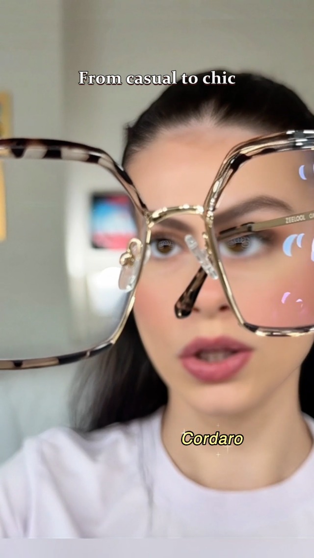 Zeelool Classical Square Glasses Frame for Women Clear Lens