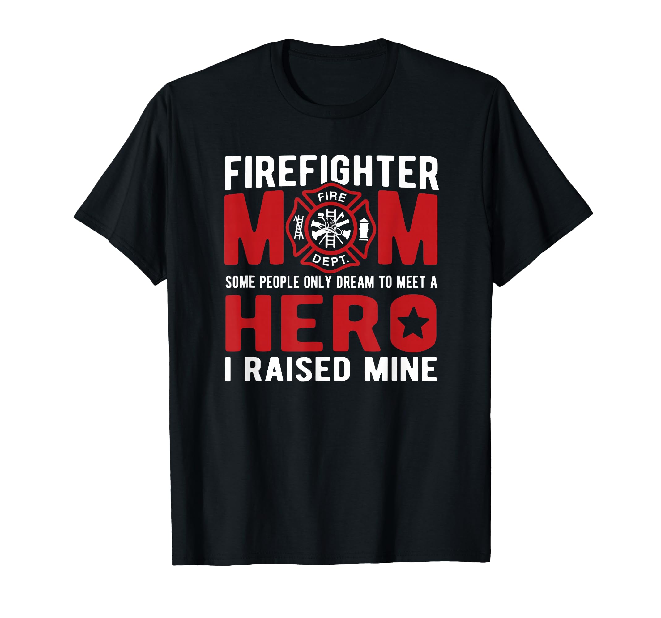Firefighter Mom Proud Firewoman T-Shirt
