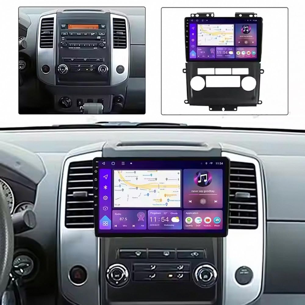 Navigatore Auto Navigazione Gps 2 Din per Nissan Frontier Xterra N50 2009-2012 Wireless Carplay Android Auto Stereo Bluetooth Ips con Pantalla Táctil con Gps, 4 Nucleo 2G+32G
