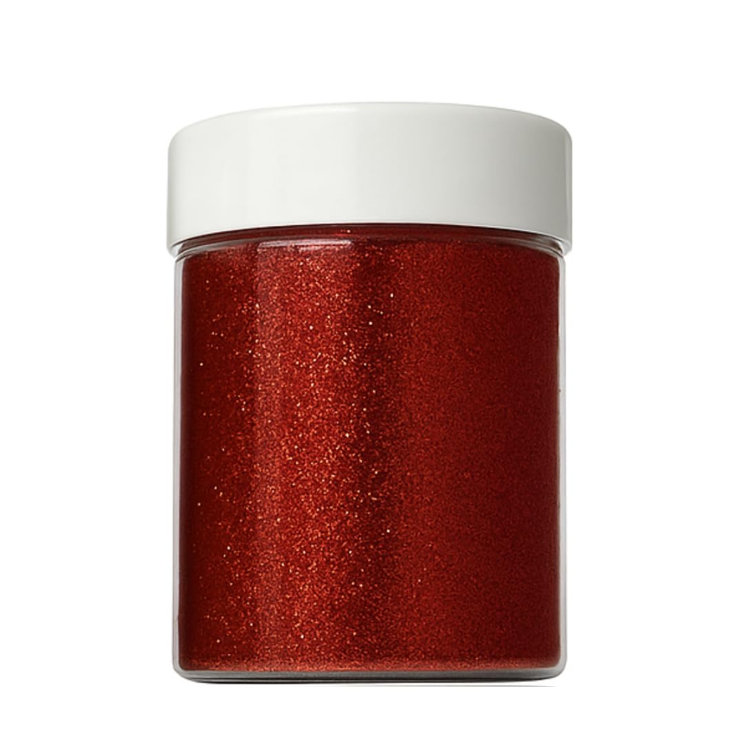 Springboard 100g Red Craft Glitter Shaker Pot, Bright Decorative Glitter for Kids Slime, Resin, DIY Cards & EYFS
